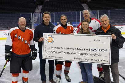 Ed Snider Celebrity Hockey Pro-Am raises $1.39 Million for Snider programming